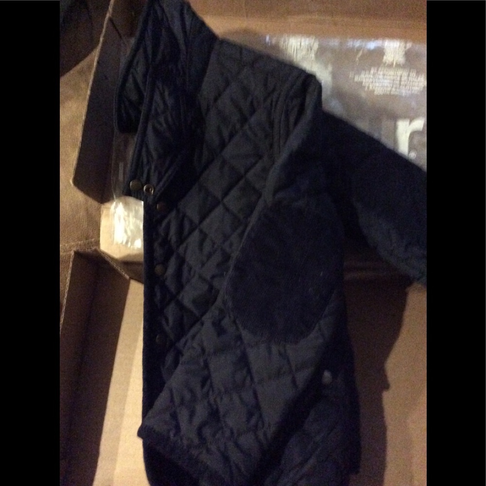 J Crew Guilted Navy Jacket CrewCuts - Picture 2 of 5